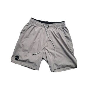 BYLT Premium Basics Gray Active Elastic Waist Drawstring Athletic Shorts Size L